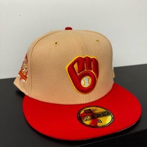 Milwaukee Brewers New Era 59fifty MLB 25th anniversary Cooperstown Retro…